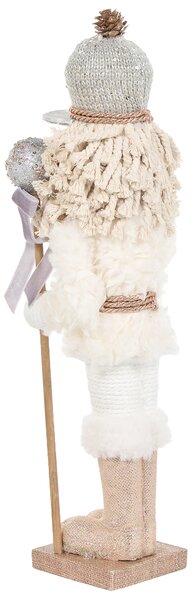 Sada 2 sošek ALANIEMI 52/79 cm Louskáček Béžová