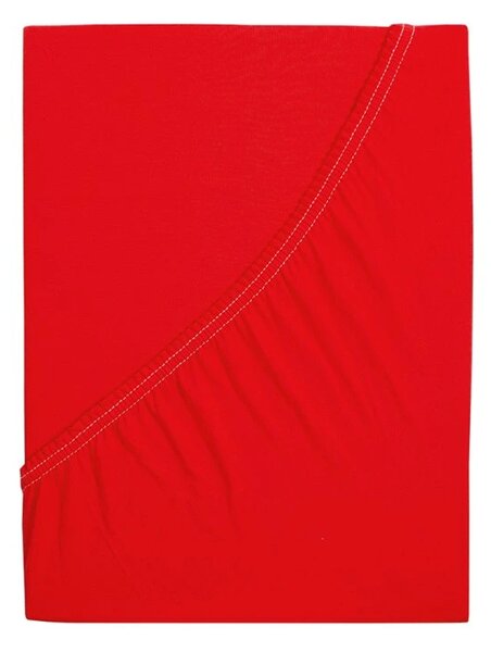 Jersey prostěradlo do dětské postýlky EXCLUSIVE červené 70 x 140 cm