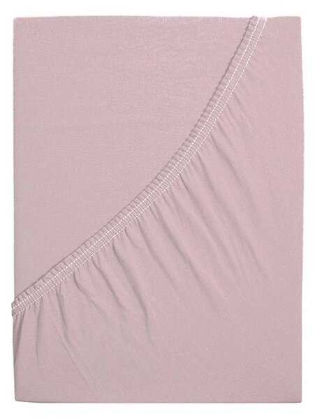 Jersey prostěradlo do dětské postýlky EXCLUSIVE starorůžové 70 x 140 cm