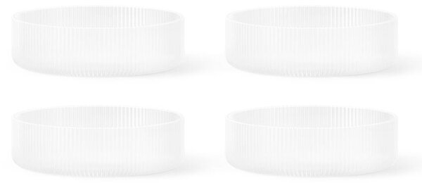Ferm Living Misky Ripple set 4ks, frosted