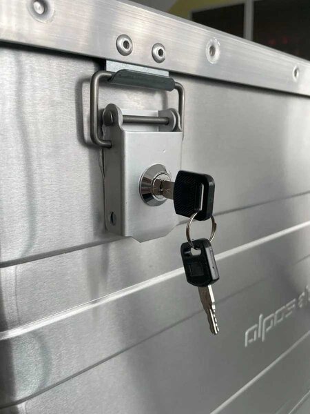 Přepravní hliníkový box Alpos 92 litrů D91 -1 mm