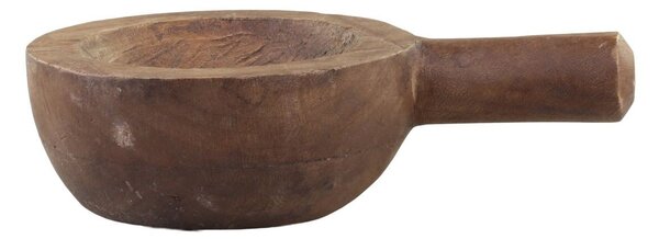 Hnědá dřevěná retro dekorační lžíce Grimaud - 23*15*6,5 cm - Chic Antique