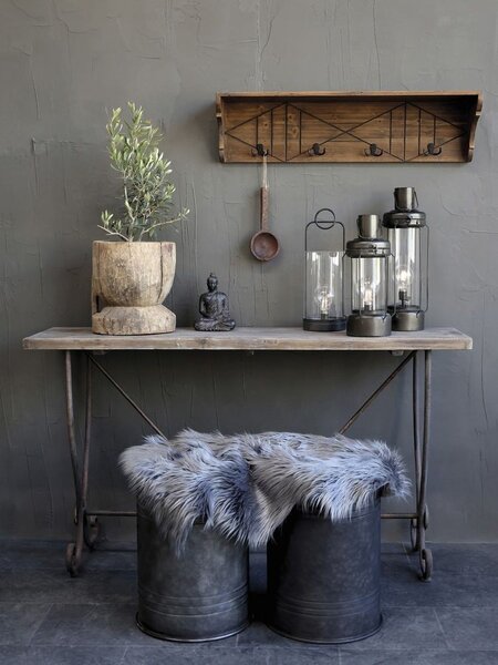 Hnědá dřevěná retro dekorační lžíce Grimaud - 30*15*3 cm - Chic Antique