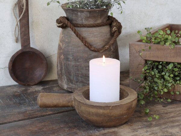 Hnědá dřevěná retro dekorační lžíce Grimaud - 23*15*6,5 cm - Chic Antique