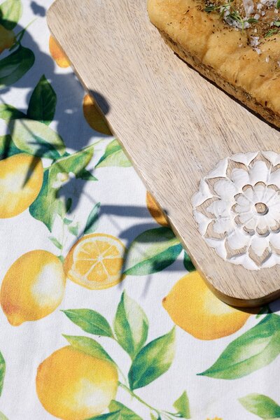 Bavlněný ubrus Aix Lemons 140 × 240 cm