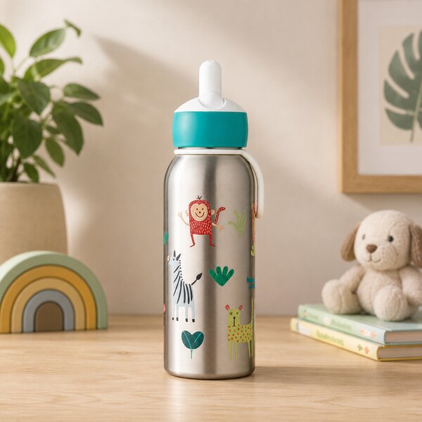 Dětská nerezová lahev, 350ml, Mepal, zvířátka