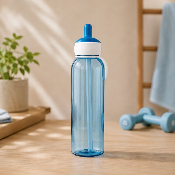 Láhev na vodu s vyklápěcím pítkem, 500ml, Mepal, modrá