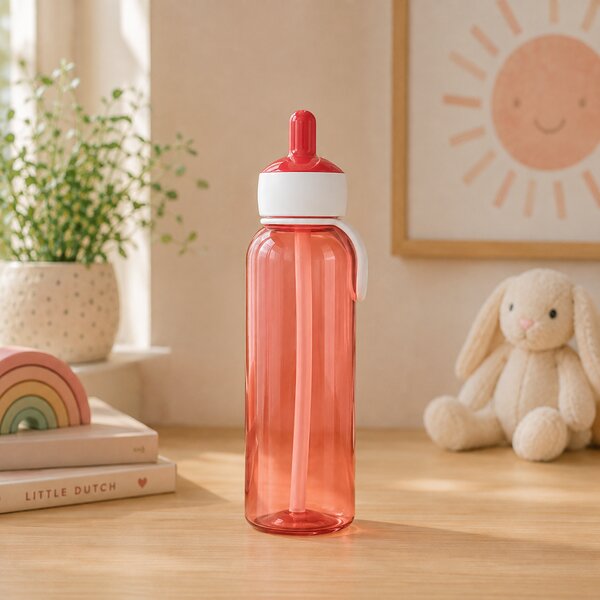 Láhev na vodu s vyklápěcím pítkem, 500ml, Mepal, červená