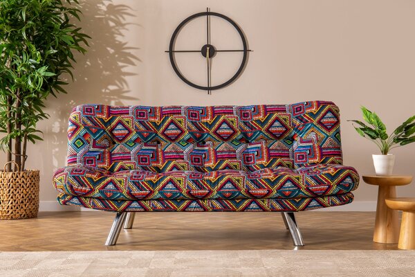 Hanah Home Třímístná rozkládací pohovka Misa Small 175 cm vícebarevná