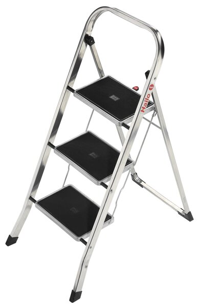 Hliníkové schůdky Hailo K70 3 stupně, 4393-801 2,45 m X 1,05 m