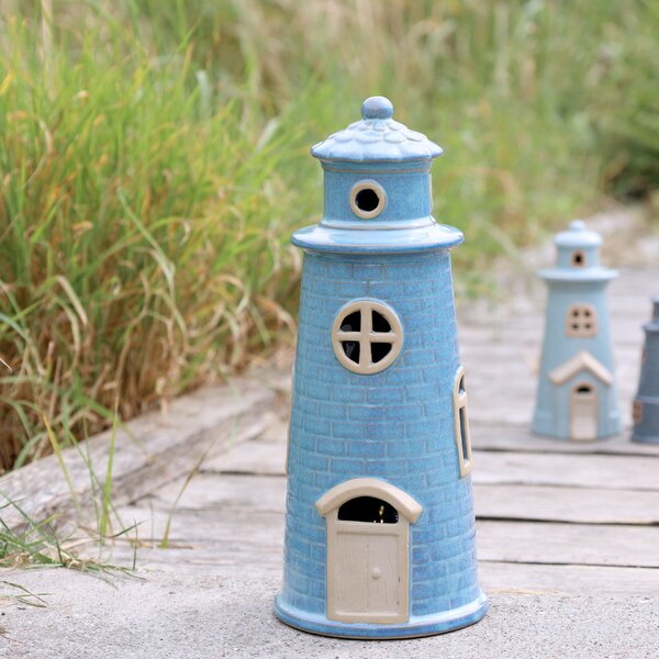Svítící dekorace LED Lighthouse Opal Blue