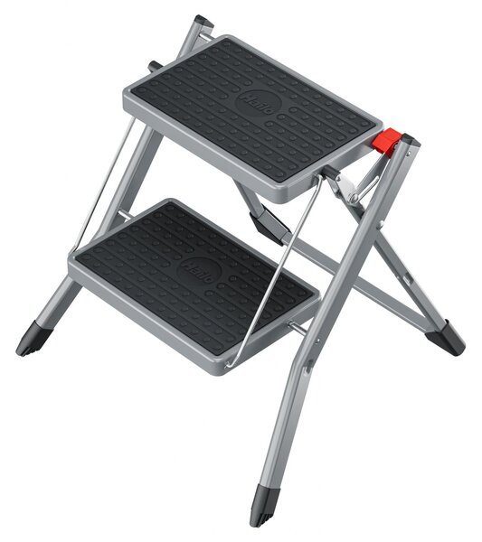 Ocelové skládací schůdky Hailo MK62 StandardLine stříbrné, 999000495746