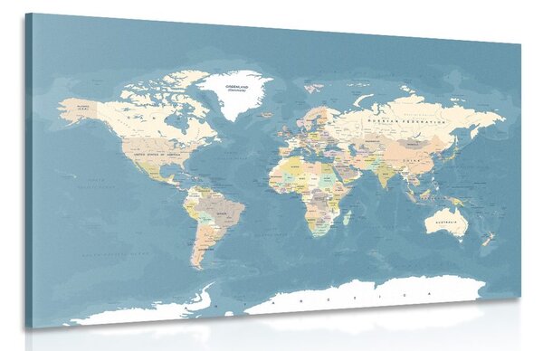 Obraz stylová vintage mapa světa