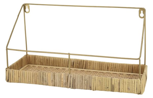 Kovová police s výpletem Wicker 35 cm
