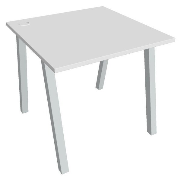 Kancelářský pracovní stůl USA 800, bílá RAL 9016, deskaakát