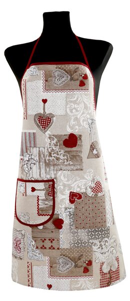 Zástěra rudý patchwork Velikost Uni Barva Vícebarevná