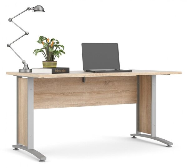 Kancelářský stůl Modulo 150 x 80 cm, dub sonoma / šedá