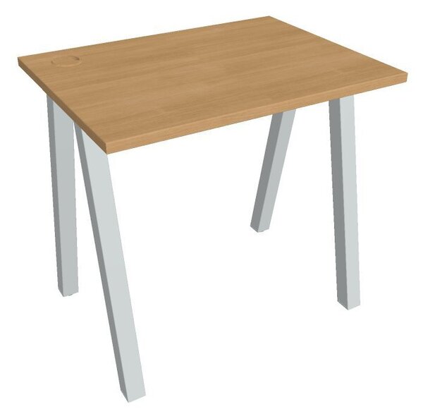 Kancelářský pracovní stůl UEA 800, bílá RAL 9016, deskaakát