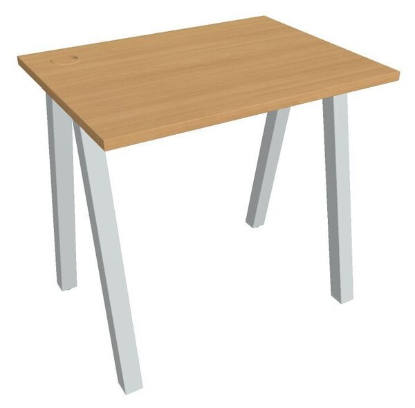 Kancelářský pracovní stůl UEA 800, bílá RAL 9016, deskaakát