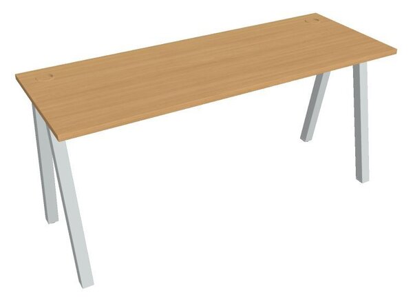 Kancelářský pracovní stůl UEA 1600, bílá RAL 9016, deskaakát