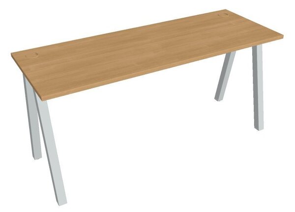 Kancelářský pracovní stůl UEA 1600, bílá RAL 9016, deskaakát