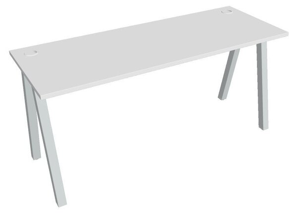 Kancelářský pracovní stůl UEA 1600, bílá RAL 9016, deskaakát