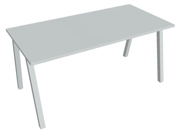 Kancelářský stůl jednací UJA 1600, deskaakát, bílá RAL 9016