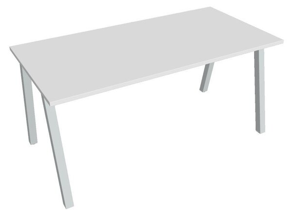 Kancelářský stůl jednací UJA 1600, deskaakát, bílá RAL 9016