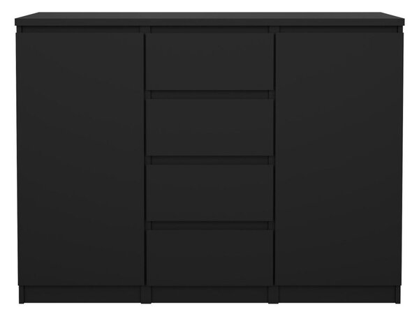 Komoda Simplicity 121 x 50 x 91 cm, černý mat