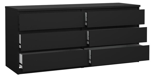 Komoda Simplicity 154 x 50 x 70 cm, černý mat