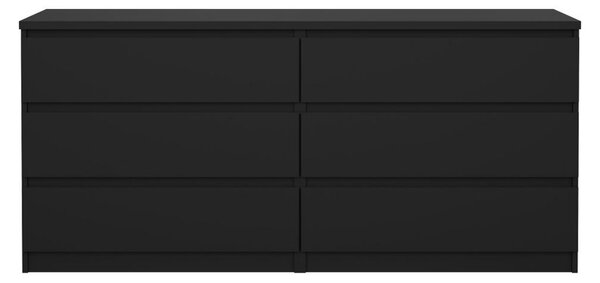 Komoda Simplicity 154 x 50 x 70 cm, černý mat
