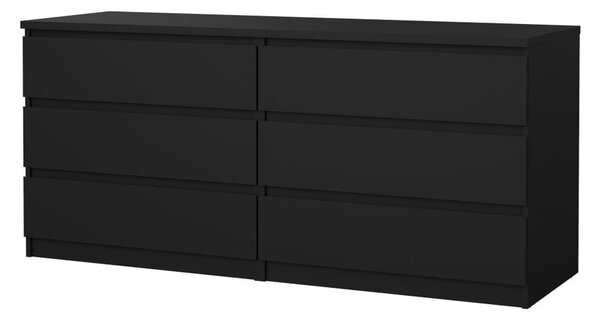 Komoda Simplicity 154 x 50 x 70 cm, černý mat