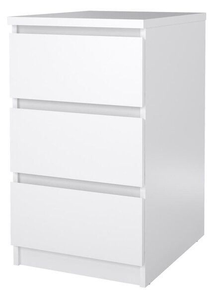 Komoda Simplicity 40 x 50 x 70 cm, bílý lesk