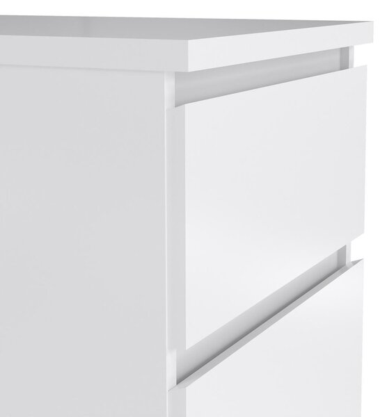 Komoda Simplicity 40 x 50 x 111,5 cm, bílý lesk