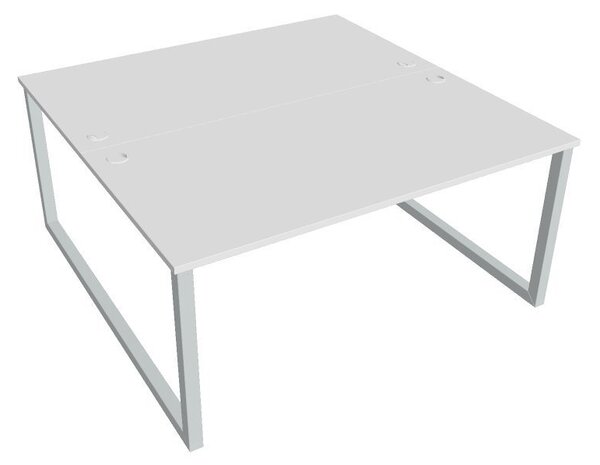 Kancelářský pracovní stůl USDO 1600, bílá RAL 9016, deskaakát