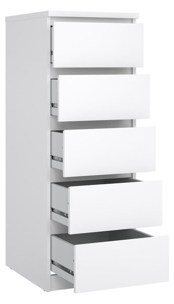 Komoda Simplicity 40 x 50 x 111,5 cm, bílý lesk