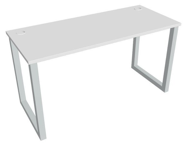Kancelářský pracovní stůl UEO 1400, bílá RAL 9016, deskaakát
