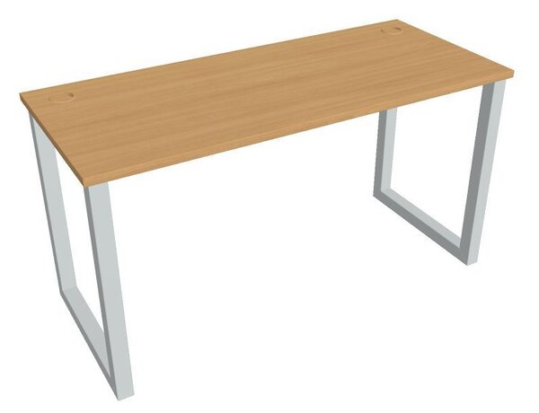 Kancelářský pracovní stůl UEO 1400, bílá RAL 9016, deskaakát
