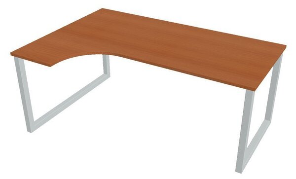 Kancelářský pracovní stůl Ergo UEO1800P, bílá RAL 9016, deskaakát
