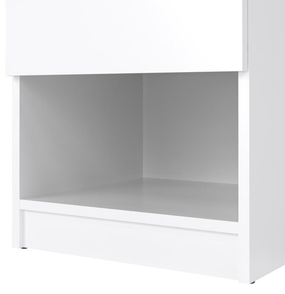 Noční stolek Simplicity, bílý lesk
