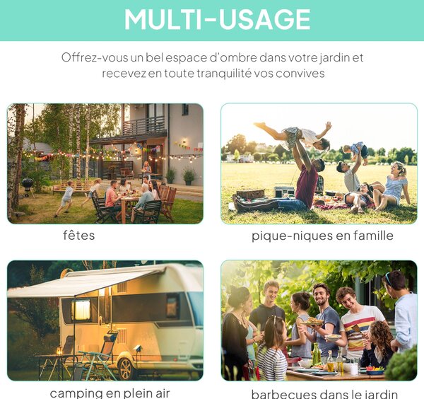 Outsunny pergola 3 x 2,5 m se stavitelnou střechou — ocelový rám, tmavě šedý polyesterový baldachýn | Aosom