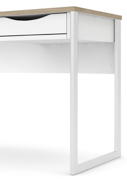 Psací stůl Felix Light 110, bílý mat / bílá