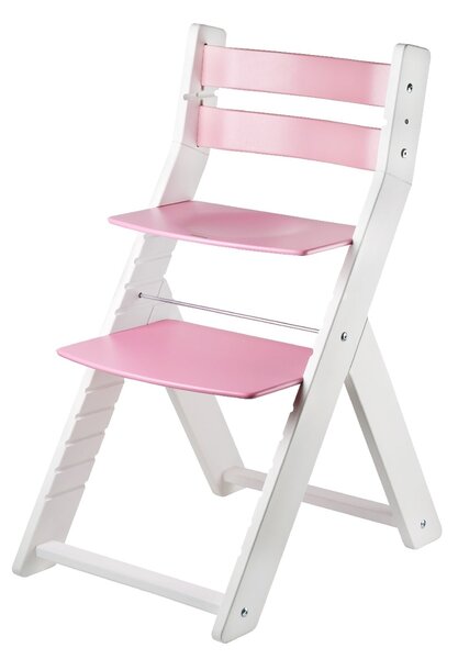 Wood Partner Rostoucí židle Sandy - bílá / růžová