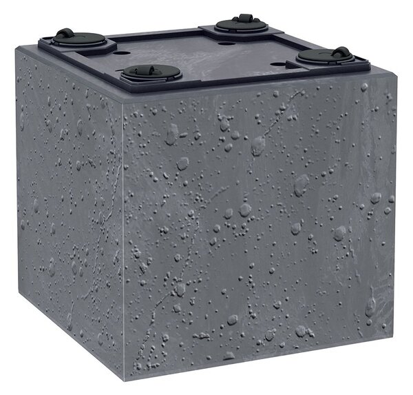 Květináč SIERRA CASE BETON EFFECT 57,7 cm - barva: černý beton