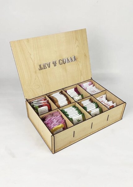 Hermia Organizér na sáčkový čaj MODERN KITCHEN TEA hnědý