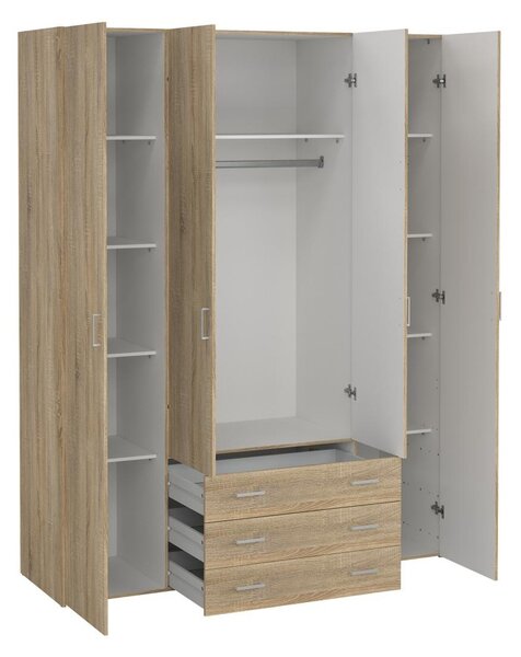 Šatní skříň Sid 154 x 49,5 x 200,4 cm, dub sonoma