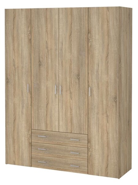 Šatní skříň Sid 154 x 49,5 x 200,4 cm, dub sonoma