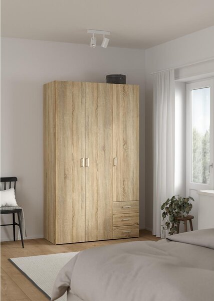 Šatní skříň Sid 115,8 x 49,5 x 200,4 cm, dub sonoma