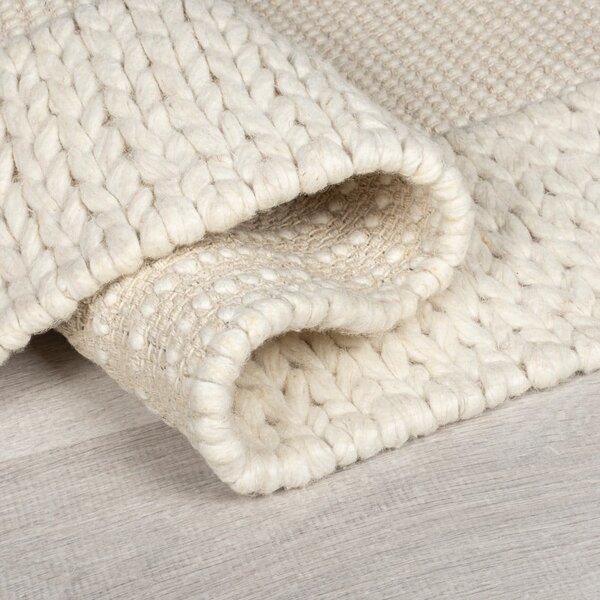 Béžový vlněný koberec 170x120 cm Rue - Flair Rugs