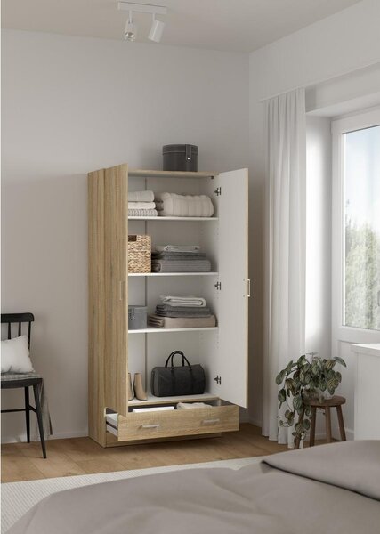 Šatní skříň Sid 80 x 36 x 170 cm, dub sonoma